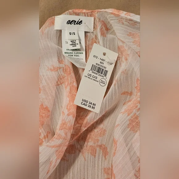 Aerie Pink‎ Ciffon Cape - Picture 7 of 9